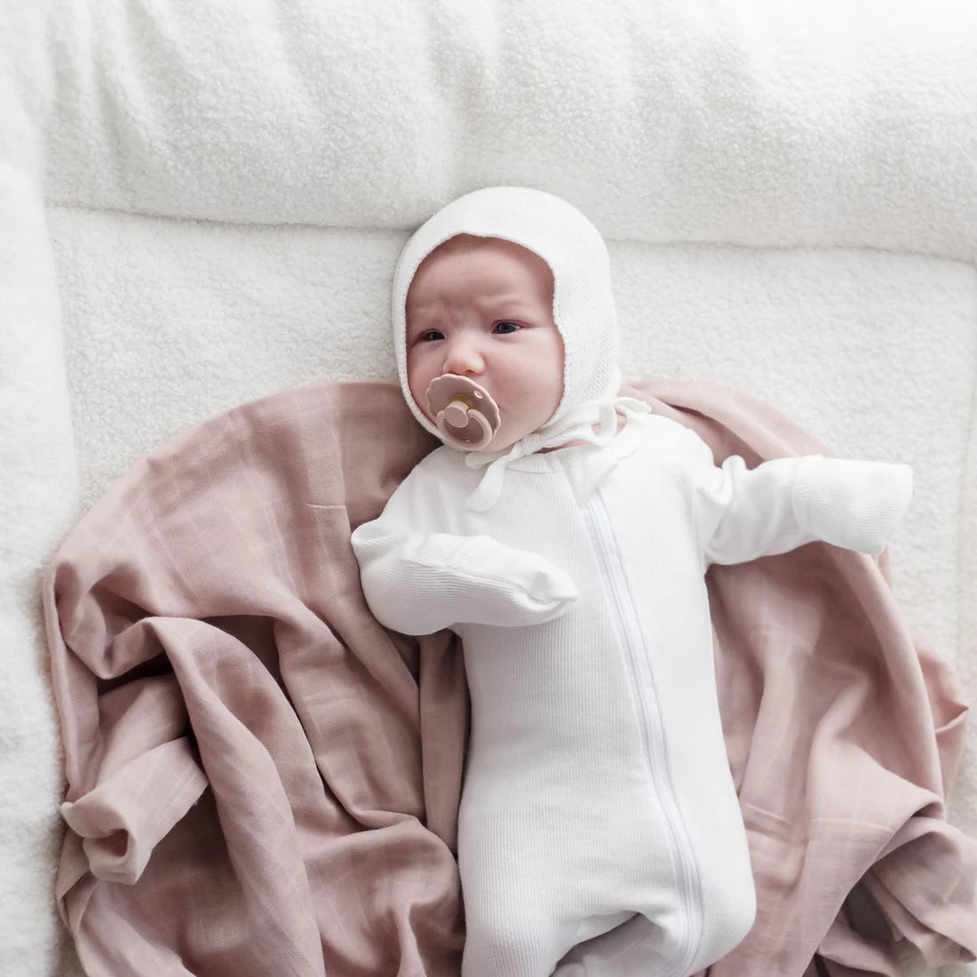 Organic Cotton Muslin Swaddle Wrap - Sunset