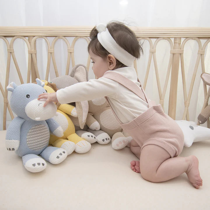 Knitted Toy - Henry the Hippo