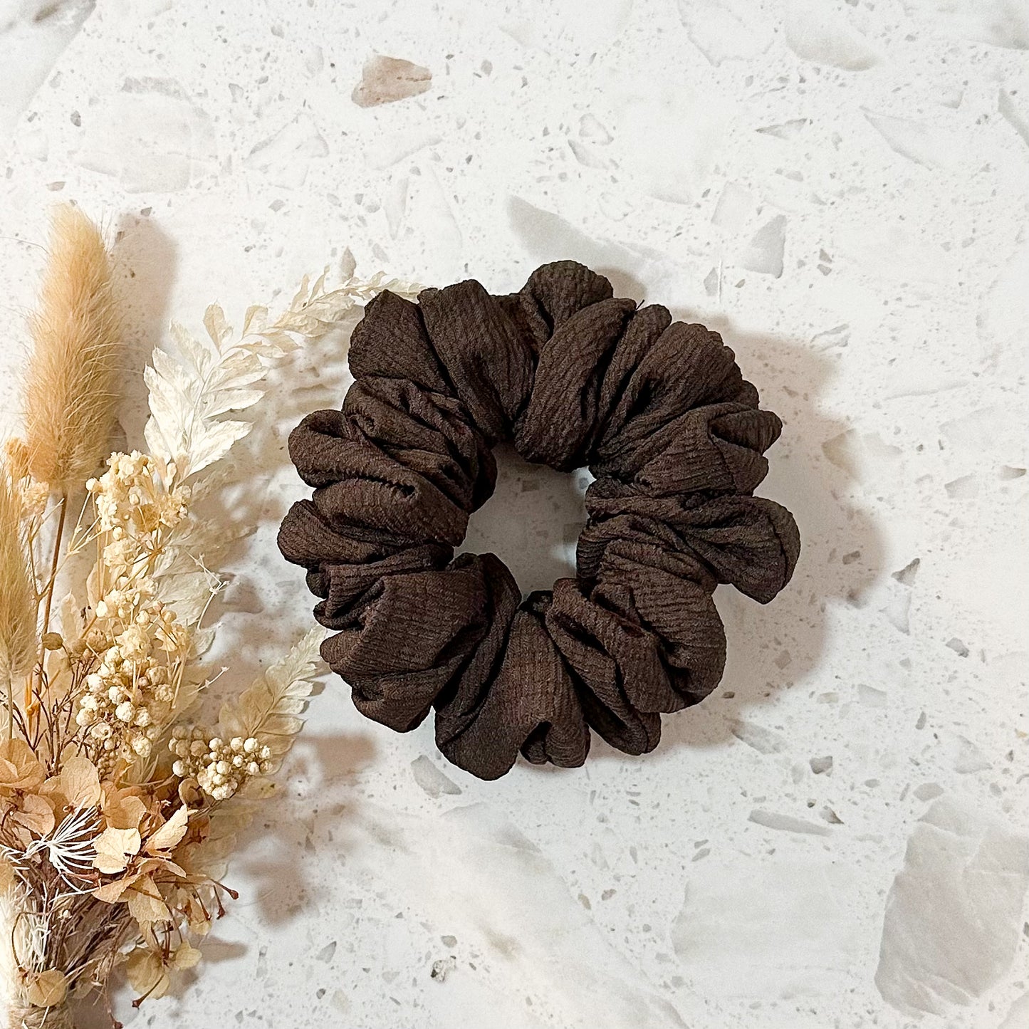 Mini Scrunchies | Crepe | Chocolate