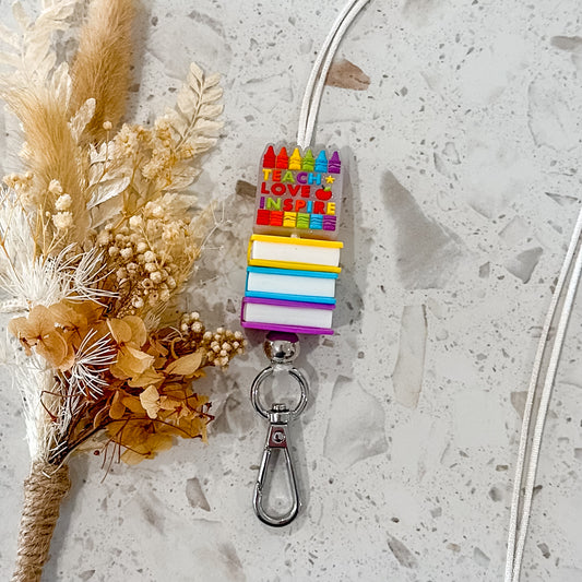Love Teach Inspire Lanyard | Books