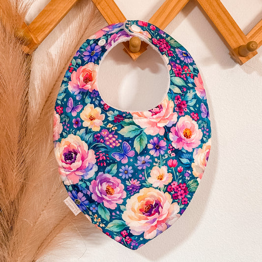 Evelyn Floral Bibs
