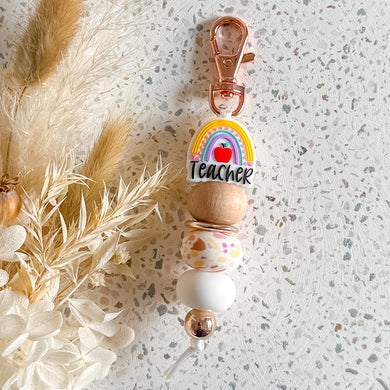 Teacher Keyring | Pencil Rainbow