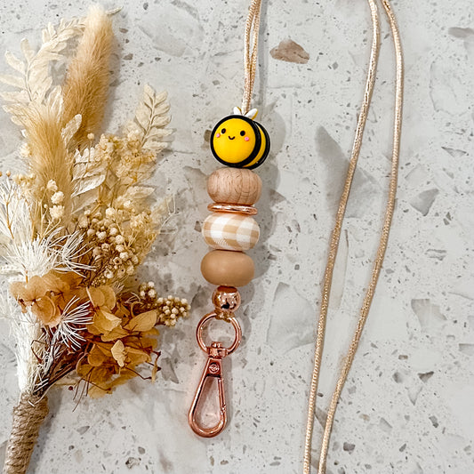 Boho 3D Bee Lanyard