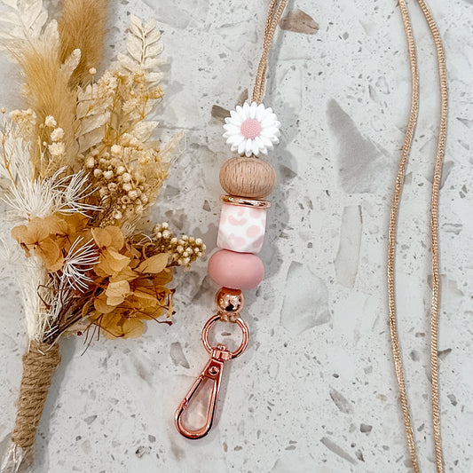 Daisy Lanyard | Pink Moo Hex