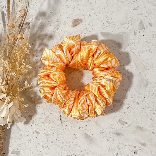 Mini Satin Scrunchies | Summer Sun
