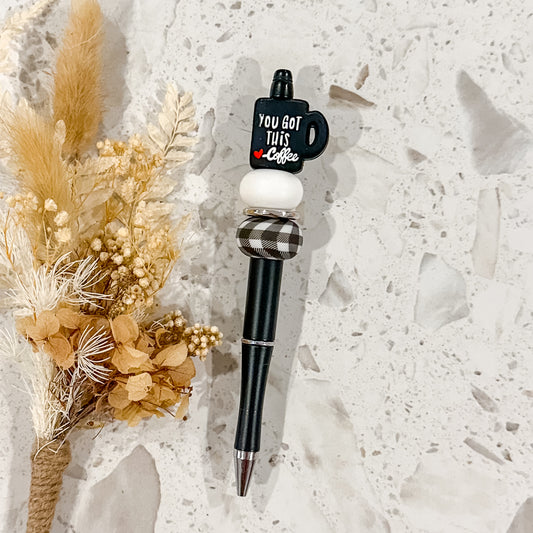 You Got This Pen | Black | Gingham