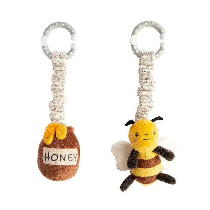 2 Pack Stroller Toys - Bee & Honey Pot