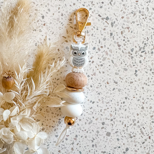 White Owl Keyring