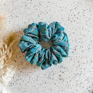 Lil Luxe Scrunchies | Peacock
