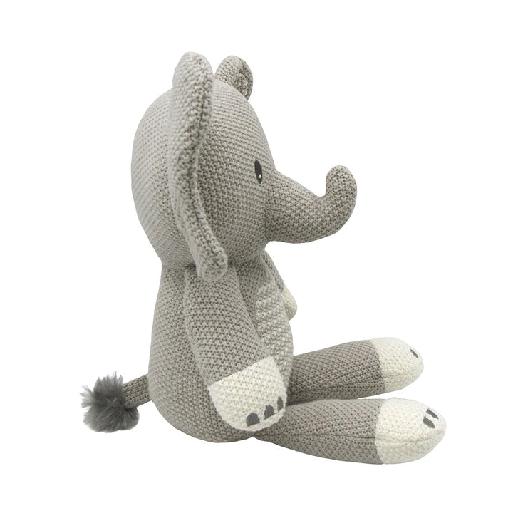 Knitted Toy - Mason the Elephant