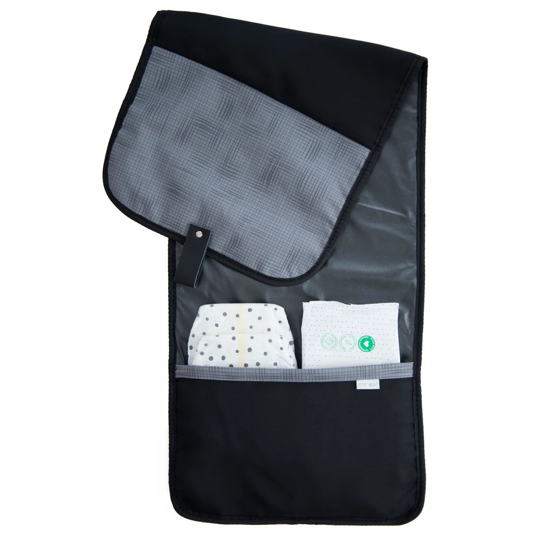 Nappy Baby Change Mat Travel Clutch | Gridlock Grey