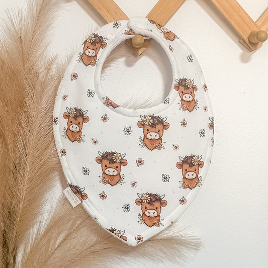 Flower Cow Bibs