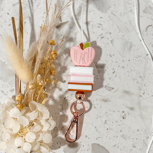 Pink Teach | Book Lanyard