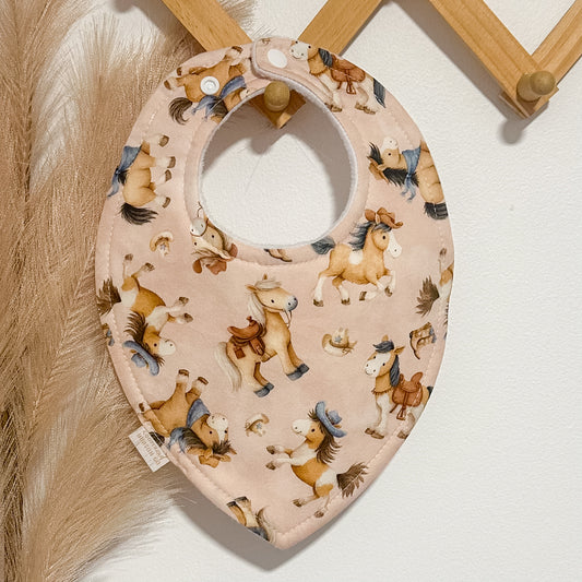 Western Pony Bibs | Beige