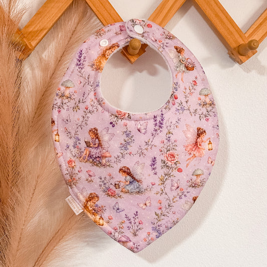 Floral Fairy Bibs | Purple