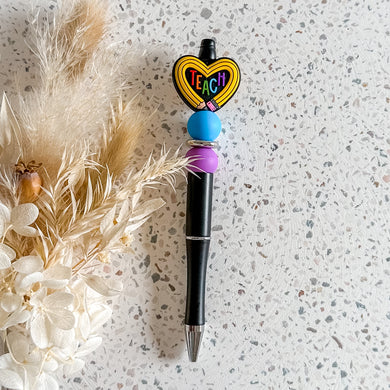 Teacher Pencil Heart Pen
