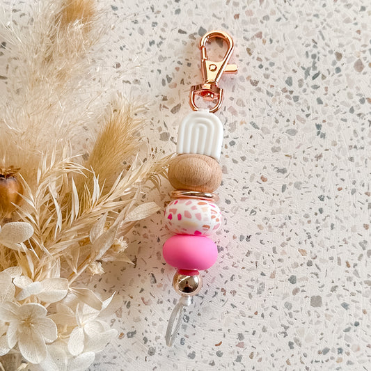 Pretty in Pink Arch Keyring
