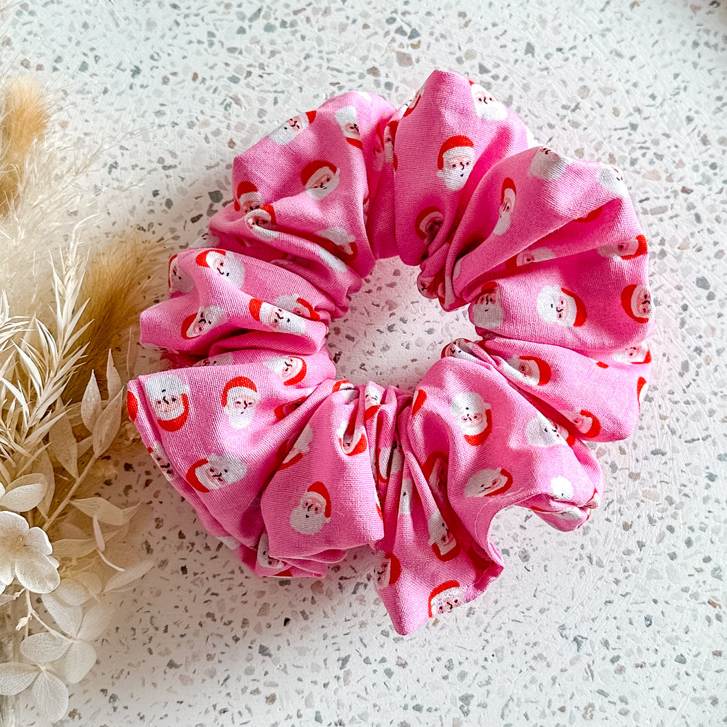 Mini Santa Head Luxe Scrunchies