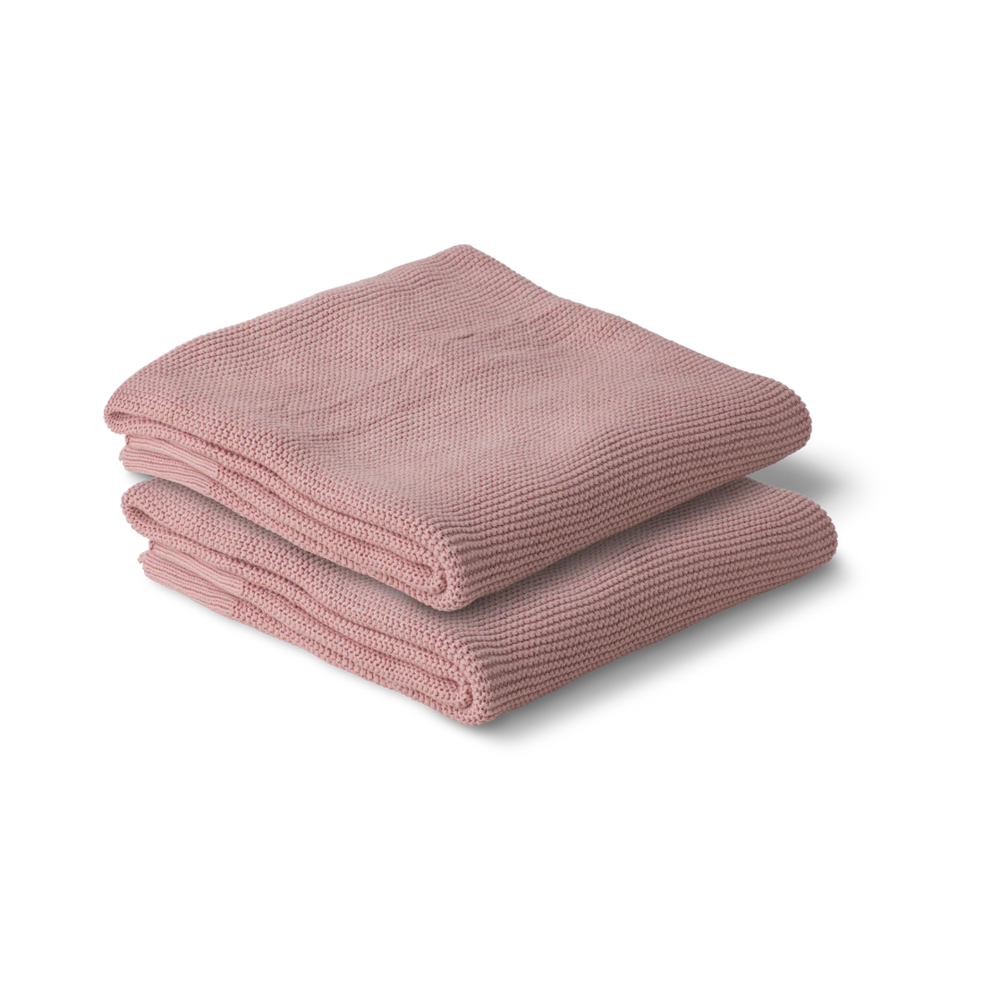 Cotton Classic Knit Baby Blanket - Flamingo Pink