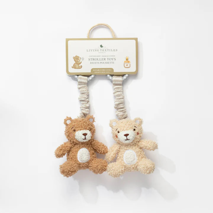 2 Pack Stroller Toys - Cuddly Bear