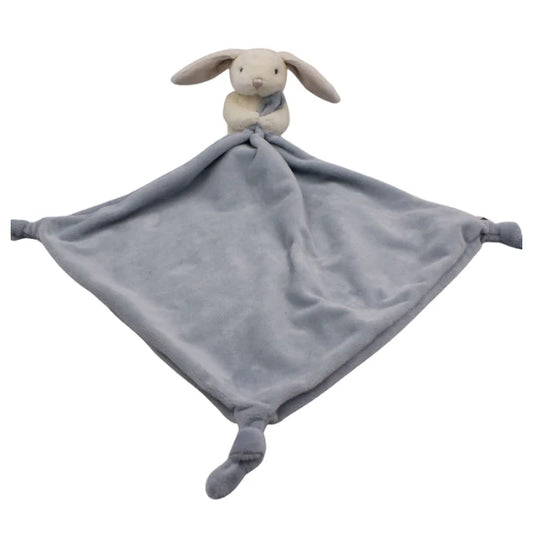 Petite Vous Mika the Bunny Mini Toy & Comfort Blanket - Dusty Blue