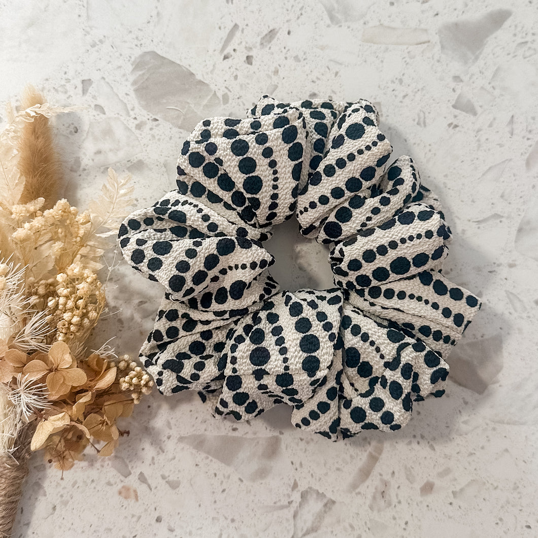 Textured Spot Luxe Scrunchies