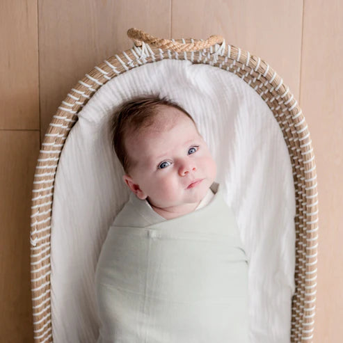 Stretchy Swaddle Baby Wrap - Sage Green