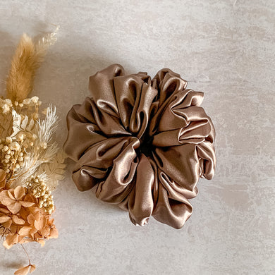 Luxe Satin Scrunchies | Fawn