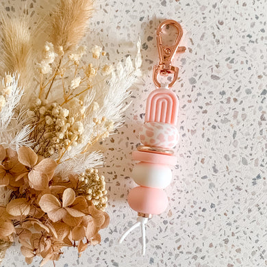 Arch Keyring | Baby Pink/Moo