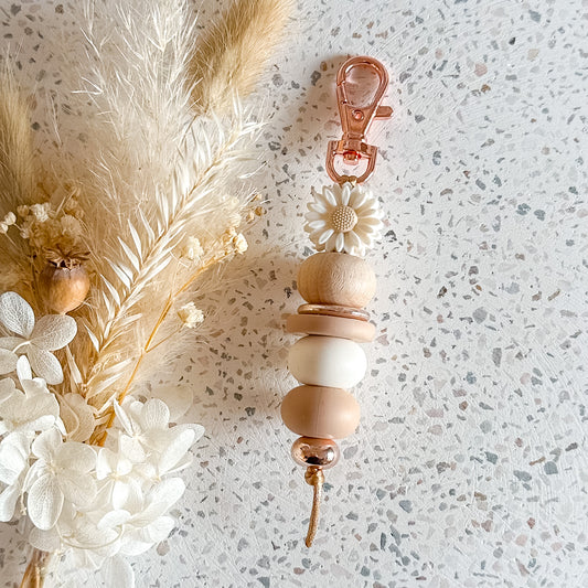 Neutral Daisy Keyring’s