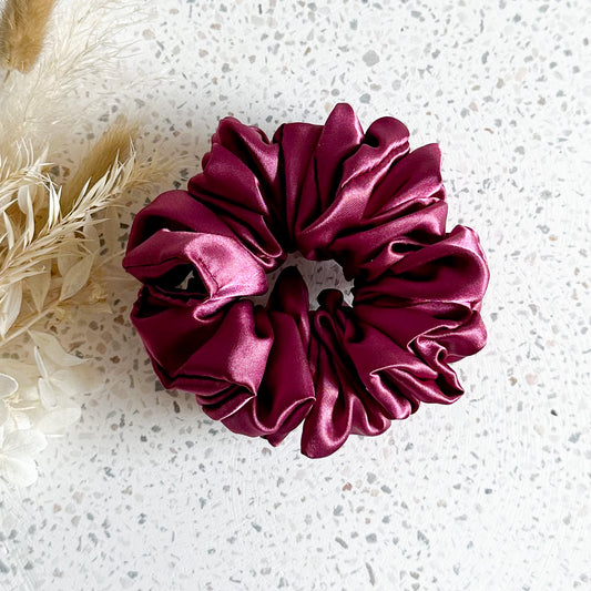 Mini Satin Scrunchies | Violet Quartz