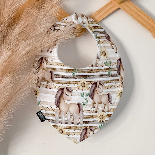 Horses & Sunflower Bibs