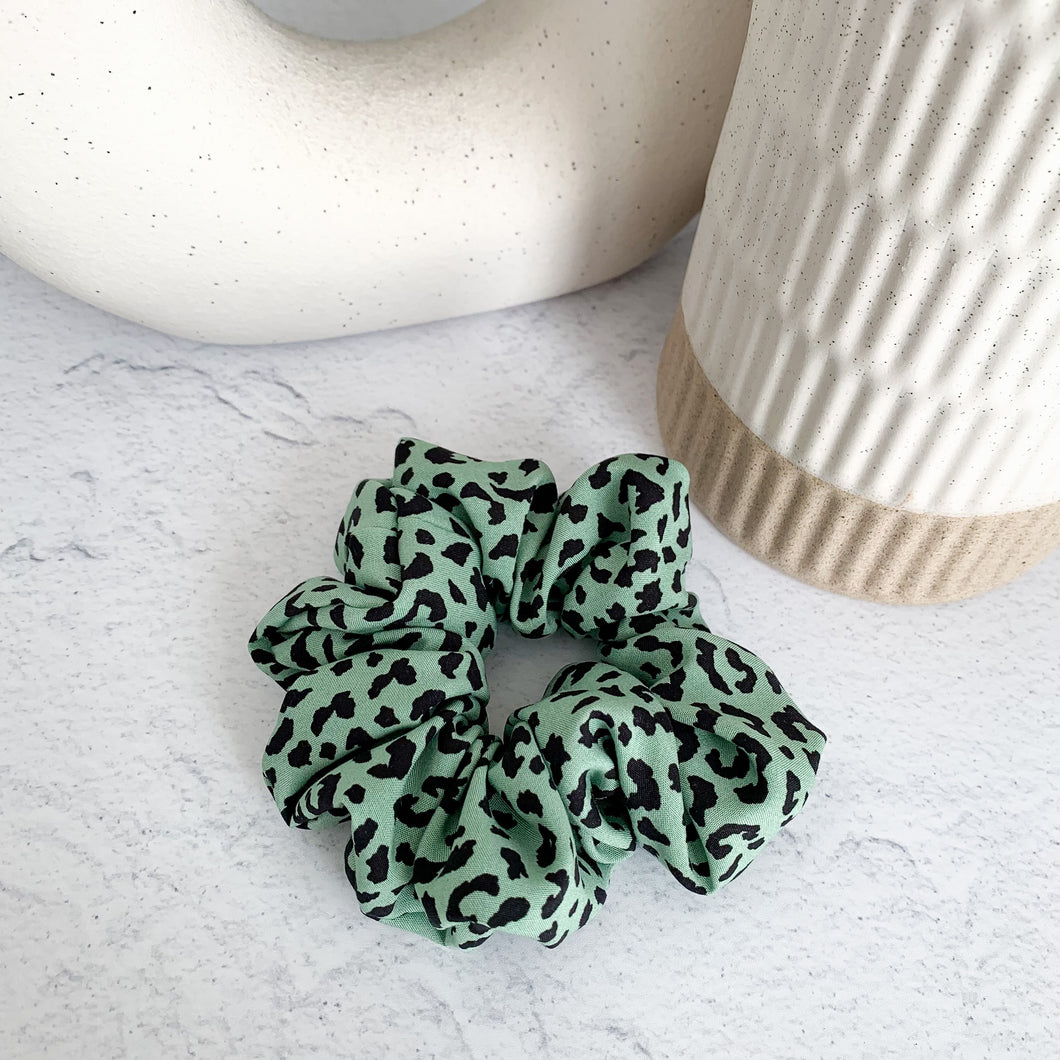 OG Animal Print - Green Scrunchies