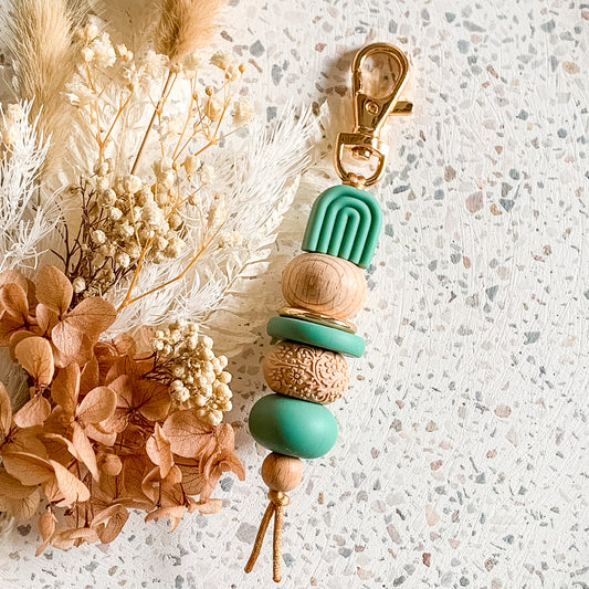 Arch Keyring | Feldspar/Oatmeal Embossed