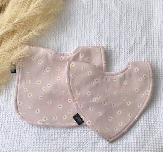 Pink Daisy Bibs