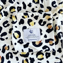 Load image into Gallery viewer, JERSEY COTTON COT SHEET - LEOPARD PRINT