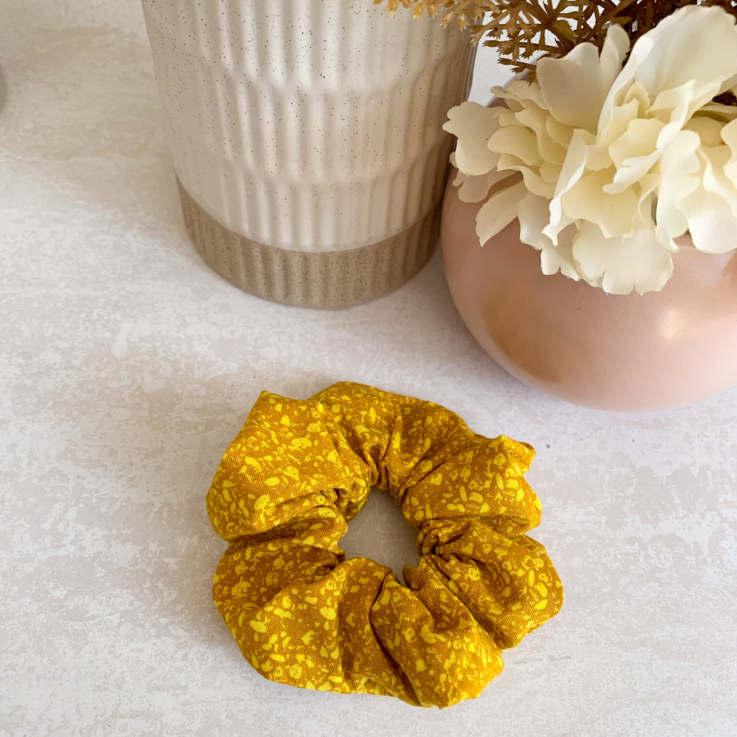 OG Mustard/Yellow Speck Scrunchies