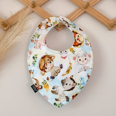 Farm Animal Bibs | Blue