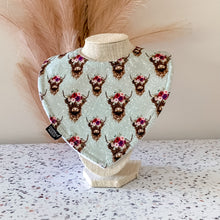 Load image into Gallery viewer, Highland Cows | Floral Bibs