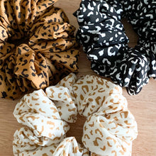 Load image into Gallery viewer, Luxe Georgie Leopard Scrunchies