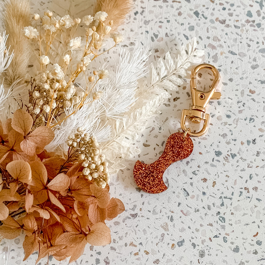 Copper Glitter Trolley Token