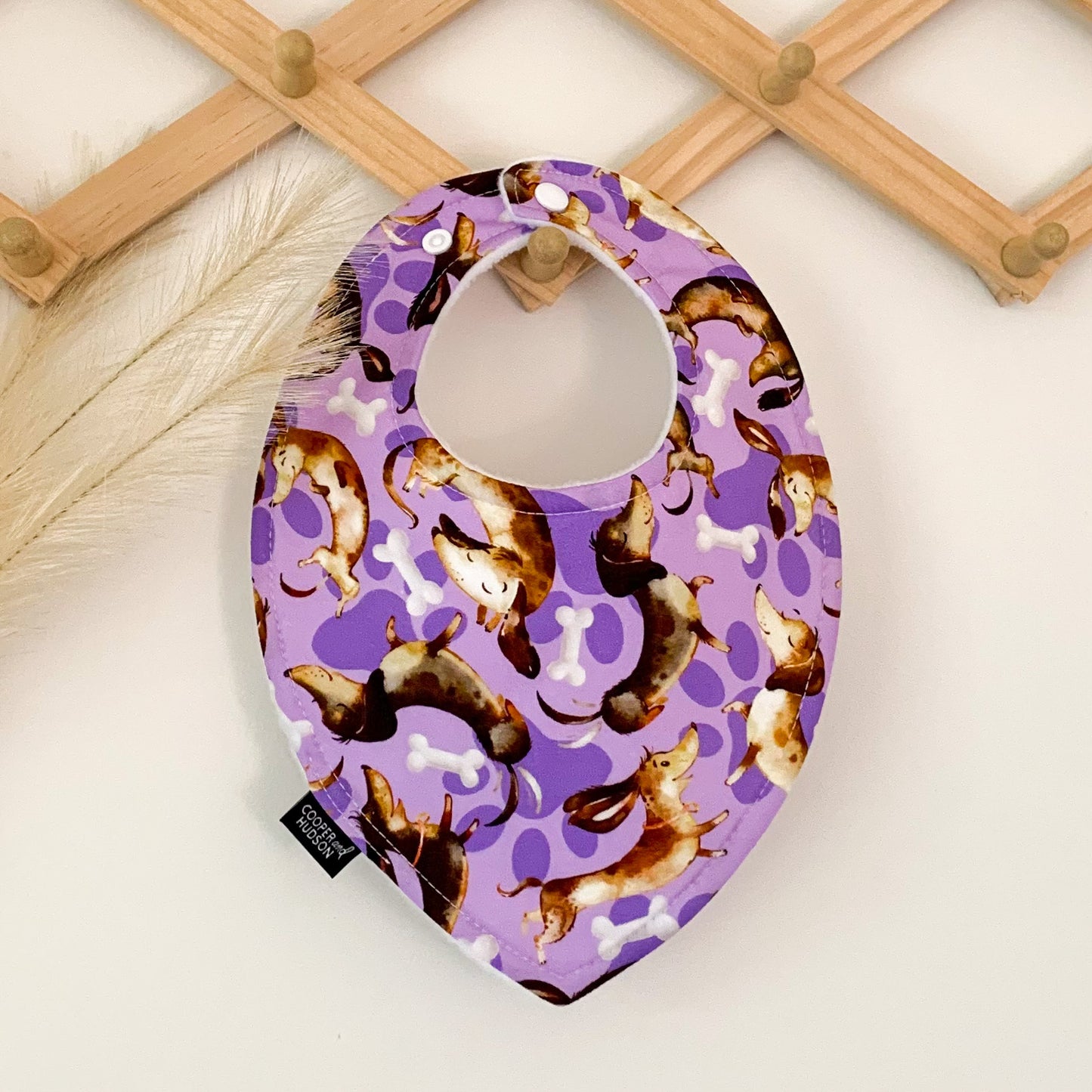 Dachshund Bibs | Purple