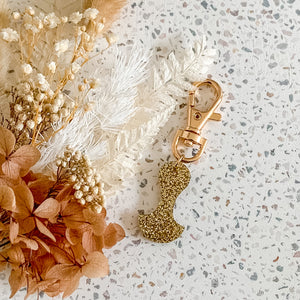 Gold Glitter Trolley Token