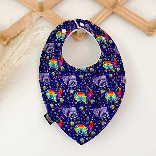 Colourful Whale Bibs
