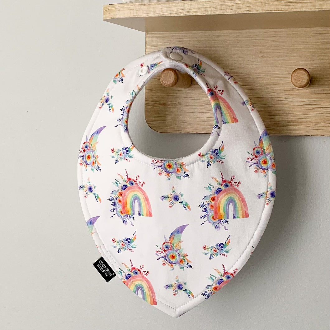 Rainbow Moon Bibs