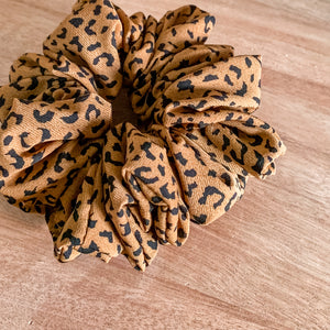 Luxe Georgie Leopard Scrunchies